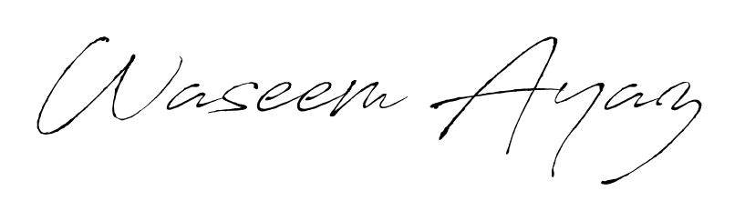 Get inspired by this graceful Antro_Vectra signature style for name Waseem Ayaz. Smooth loops and balanced proportions for everyday use. Waseem Ayaz signature style 6 images and pictures png