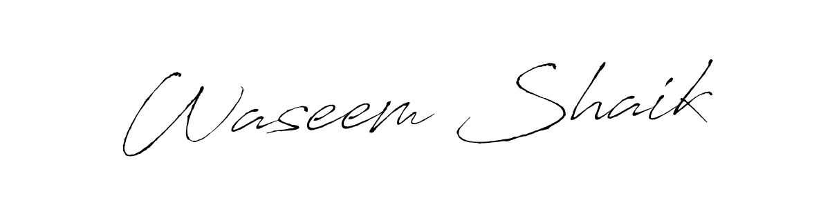 It looks lik you need a new signature style for name Waseem Shaik. Design unique handwritten (Antro_Vectra) signature with our free signature maker in just a few clicks. Waseem Shaik signature style 6 images and pictures png