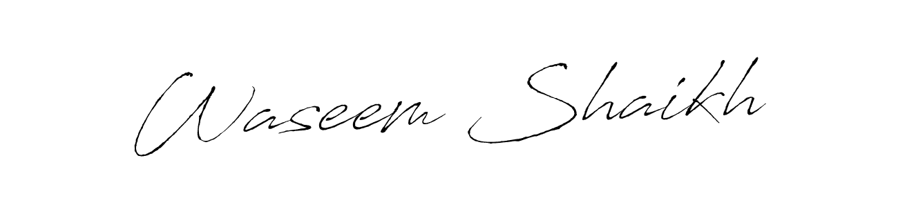 This is the best signature style for the Waseem Shaikh name. Also you like these signature font (Antro_Vectra). Mix name signature. Waseem Shaikh signature style 6 images and pictures png