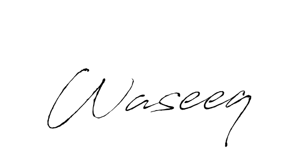 Design your own signature with our free online signature maker. With this signature software, you can create a handwritten (Antro_Vectra) signature for name Waseeq. Waseeq signature style 6 images and pictures png