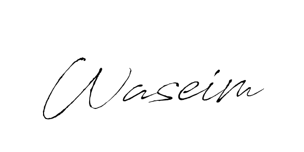 Design your own signature with our free online signature maker. With this signature software, you can create a handwritten (Antro_Vectra) signature for name Waseim. Waseim signature style 6 images and pictures png