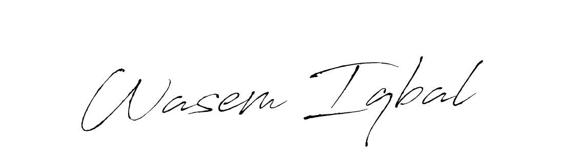 Antro_Vectra is a professional signature style that is perfect for those who want to add a touch of class to their signature. It is also a great choice for those who want to make their signature more unique. Get Wasem Iqbal name to fancy signature for free. Wasem Iqbal signature style 6 images and pictures png