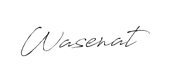 Create a beautiful signature design for name Wasenat. With this signature (Antro_Vectra) fonts, you can make a handwritten signature for free. Wasenat signature style 6 images and pictures png