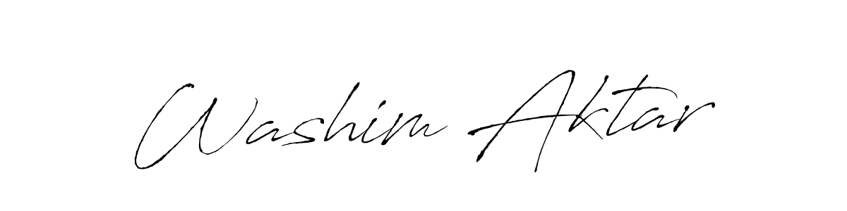 Design your own signature with our free online signature maker. With this signature software, you can create a handwritten (Antro_Vectra) signature for name Washim Aktar. Washim Aktar signature style 6 images and pictures png