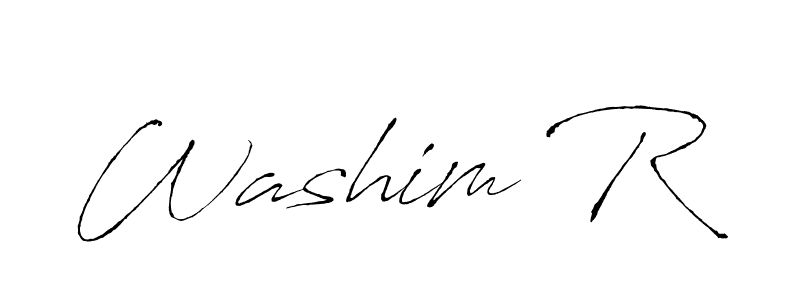Also You can easily find your signature by using the search form. We will create Washim R name handwritten signature images for you free of cost using Antro_Vectra sign style. Washim R signature style 6 images and pictures png