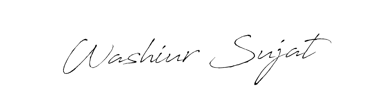 Washiur Sujat stylish signature style. Best Handwritten Sign (Antro_Vectra) for my name. Handwritten Signature Collection Ideas for my name Washiur Sujat. Washiur Sujat signature style 6 images and pictures png