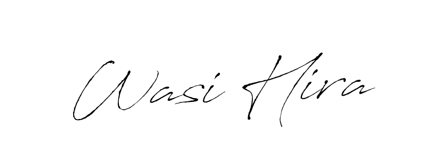 How to make Wasi Hira signature? Antro_Vectra is a professional autograph style. Create handwritten signature for Wasi Hira name. Wasi Hira signature style 6 images and pictures png