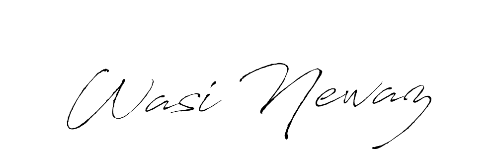 Use a signature maker to create a handwritten signature online. With this signature software, you can design (Antro_Vectra) your own signature for name Wasi Newaz. Wasi Newaz signature style 6 images and pictures png