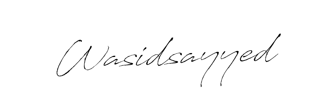 Make a beautiful signature design for name Wasidsayyed. With this signature (Antro_Vectra) style, you can create a handwritten signature for free. Wasidsayyed signature style 6 images and pictures png