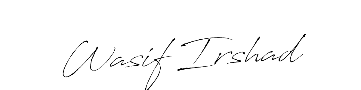 How to make Wasif Irshad signature? Antro_Vectra is a professional autograph style. Create handwritten signature for Wasif Irshad name. Wasif Irshad signature style 6 images and pictures png