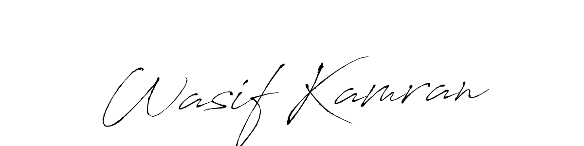 Make a beautiful signature design for name Wasif Kamran. With this signature (Antro_Vectra) style, you can create a handwritten signature for free. Wasif Kamran signature style 6 images and pictures png