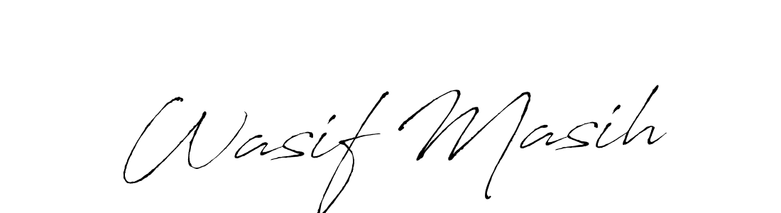 Design your own signature with our free online signature maker. With this signature software, you can create a handwritten (Antro_Vectra) signature for name Wasif Masih. Wasif Masih signature style 6 images and pictures png