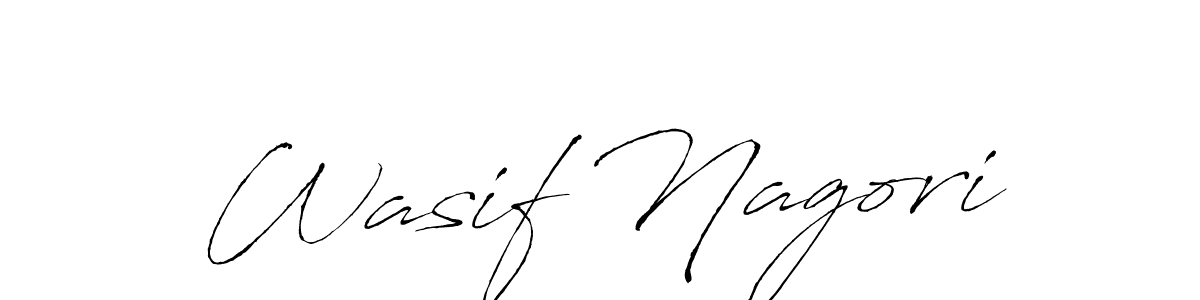 How to make Wasif Nagori signature? Antro_Vectra is a professional autograph style. Create handwritten signature for Wasif Nagori name. Wasif Nagori signature style 6 images and pictures png
