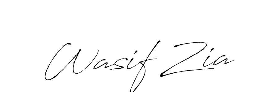 You should practise on your own different ways (Antro_Vectra) to write your name (Wasif Zia) in signature. don't let someone else do it for you. Wasif Zia signature style 6 images and pictures png