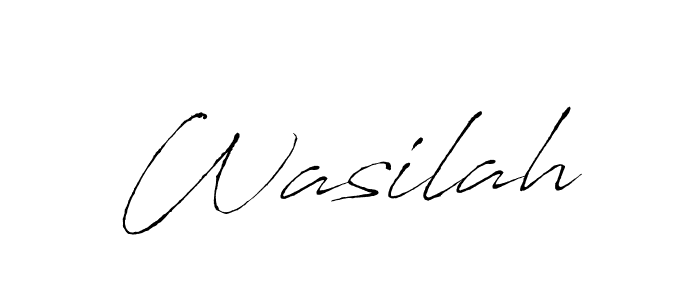 How to make Wasilah name signature. Use Antro_Vectra style for creating short signs online. This is the latest handwritten sign. Wasilah signature style 6 images and pictures png