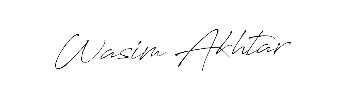 It looks lik you need a new signature style for name Wasim Akhtar. Design unique handwritten (Antro_Vectra) signature with our free signature maker in just a few clicks. Wasim Akhtar signature style 6 images and pictures png