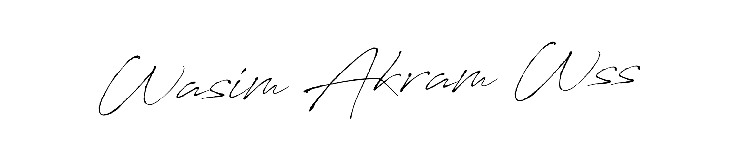 if you are searching for the best signature style for your name Wasim Akram Wss. so please give up your signature search. here we have designed multiple signature styles  using Antro_Vectra. Wasim Akram Wss signature style 6 images and pictures png