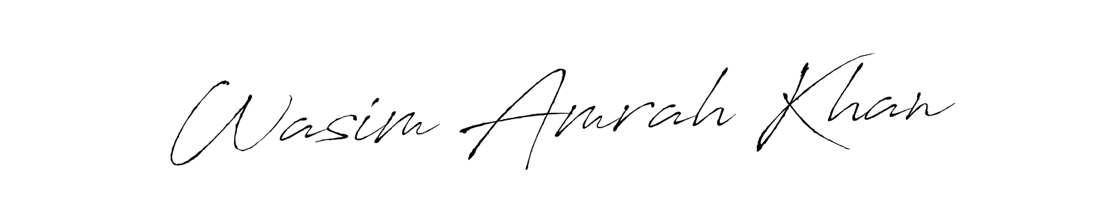 Also You can easily find your signature by using the search form. We will create Wasim Amrah Khan name handwritten signature images for you free of cost using Antro_Vectra sign style. Wasim Amrah Khan signature style 6 images and pictures png