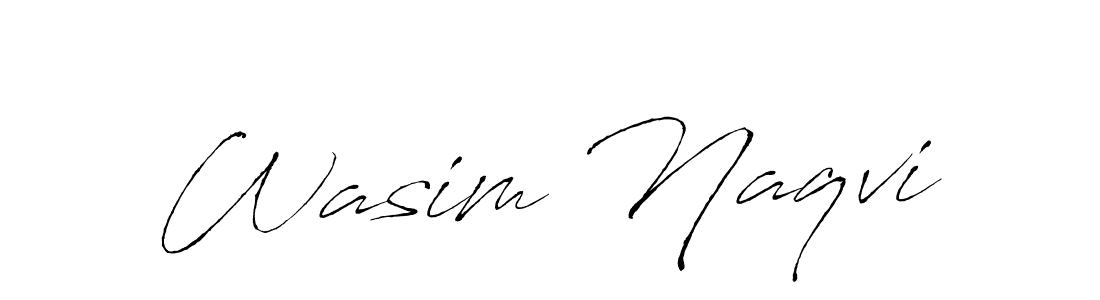 You should practise on your own different ways (Antro_Vectra) to write your name (Wasim Naqvi) in signature. don't let someone else do it for you. Wasim Naqvi signature style 6 images and pictures png