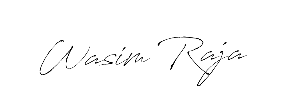 Wasim Raja stylish signature style. Best Handwritten Sign (Antro_Vectra) for my name. Handwritten Signature Collection Ideas for my name Wasim Raja. Wasim Raja signature style 6 images and pictures png