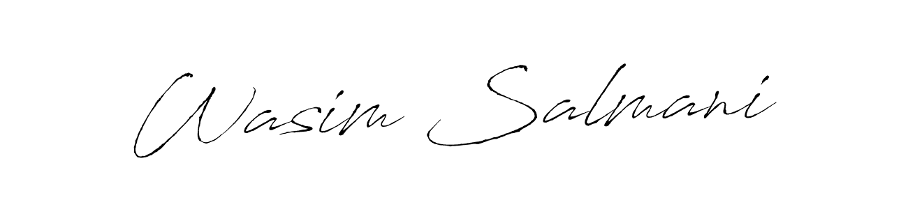 Make a beautiful signature design for name Wasim Salmani. Use this online signature maker to create a handwritten signature for free. Wasim Salmani signature style 6 images and pictures png