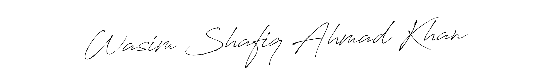 Design your own signature with our free online signature maker. With this signature software, you can create a handwritten (Antro_Vectra) signature for name Wasim Shafiq Ahmad Khan. Wasim Shafiq Ahmad Khan signature style 6 images and pictures png