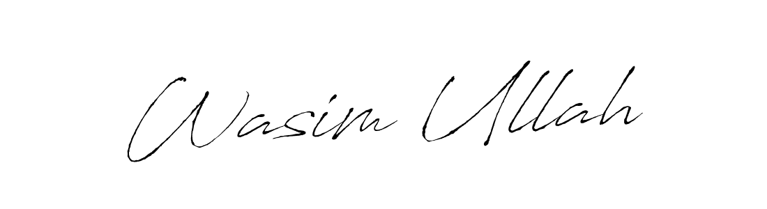 Use a signature maker to create a handwritten signature online. With this signature software, you can design (Antro_Vectra) your own signature for name Wasim Ullah. Wasim Ullah signature style 6 images and pictures png