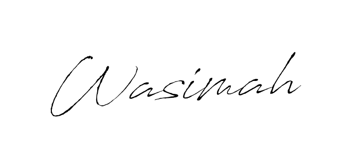 How to make Wasimah signature? Antro_Vectra is a professional autograph style. Create handwritten signature for Wasimah name. Wasimah signature style 6 images and pictures png