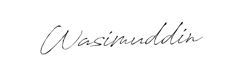 How to make Wasimuddin signature? Antro_Vectra is a professional autograph style. Create handwritten signature for Wasimuddin name. Wasimuddin signature style 6 images and pictures png