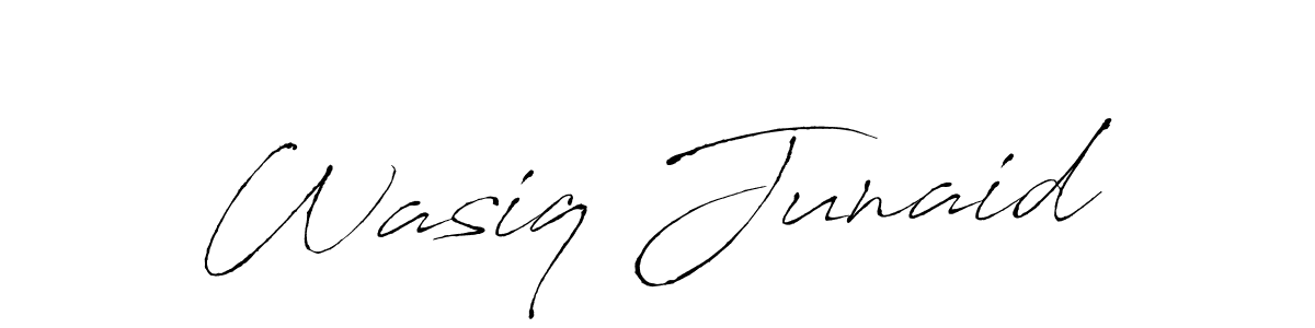 if you are searching for the best signature style for your name Wasiq Junaid. so please give up your signature search. here we have designed multiple signature styles  using Antro_Vectra. Wasiq Junaid signature style 6 images and pictures png