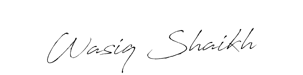 Use a signature maker to create a handwritten signature online. With this signature software, you can design (Antro_Vectra) your own signature for name Wasiq Shaikh. Wasiq Shaikh signature style 6 images and pictures png