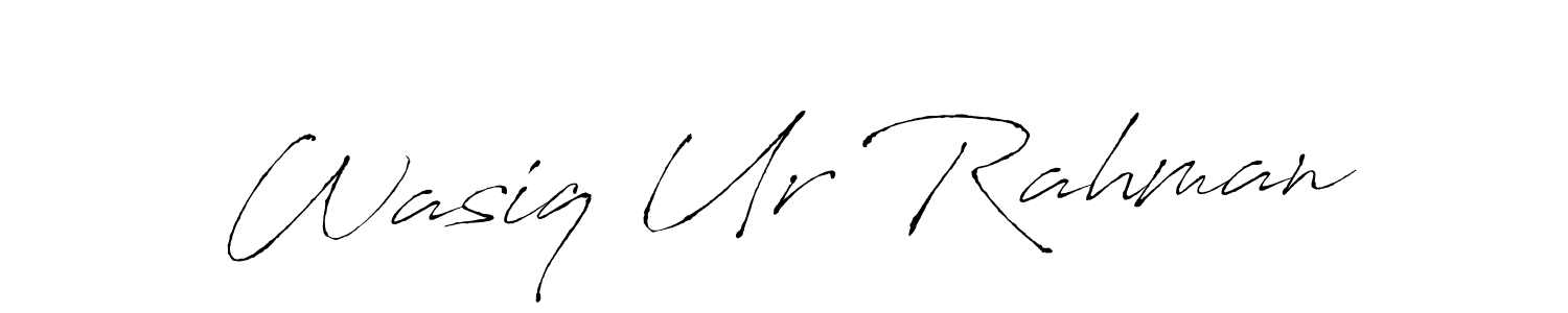 Design your own signature with our free online signature maker. With this signature software, you can create a handwritten (Antro_Vectra) signature for name Wasiq Ur Rahman. Wasiq Ur Rahman signature style 6 images and pictures png