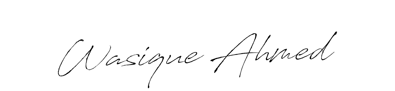 You can use this online signature creator to create a handwritten signature for the name Wasique Ahmed. This is the best online autograph maker. Wasique Ahmed signature style 6 images and pictures png