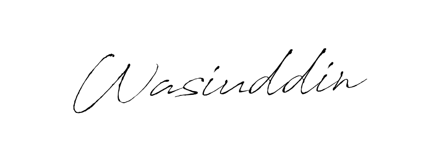 Design your own signature with our free online signature maker. With this signature software, you can create a handwritten (Antro_Vectra) signature for name Wasiuddin. Wasiuddin signature style 6 images and pictures png