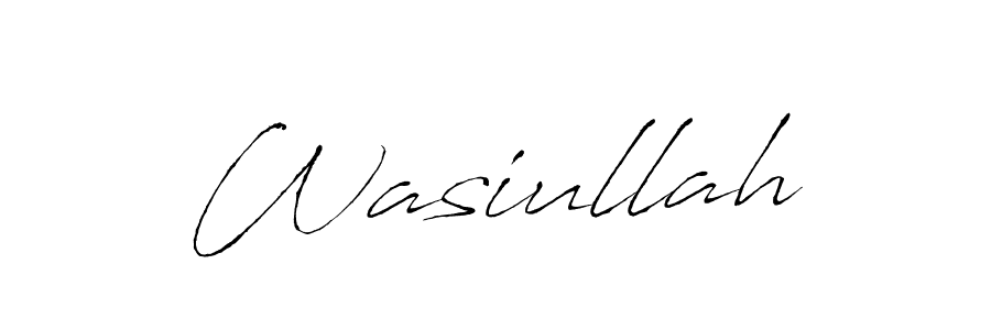 Wasiullah stylish signature style. Best Handwritten Sign (Antro_Vectra) for my name. Handwritten Signature Collection Ideas for my name Wasiullah. Wasiullah signature style 6 images and pictures png