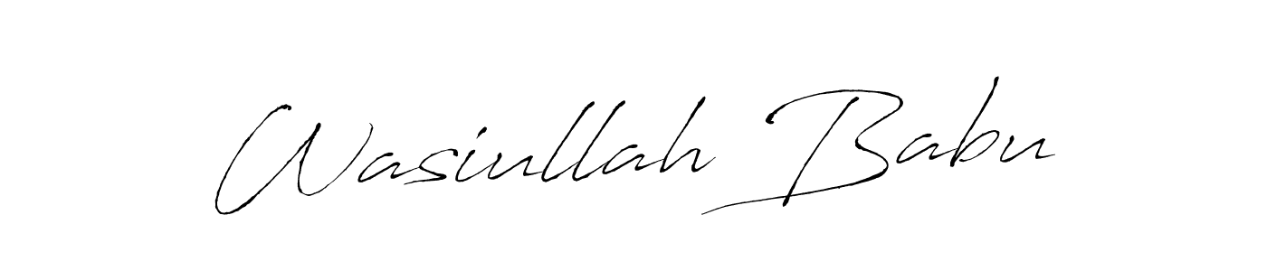 Make a beautiful signature design for name Wasiullah Babu. Use this online signature maker to create a handwritten signature for free. Wasiullah Babu signature style 6 images and pictures png