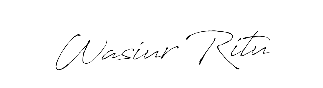 Make a beautiful signature design for name Wasiur Ritu. Use this online signature maker to create a handwritten signature for free. Wasiur Ritu signature style 6 images and pictures png