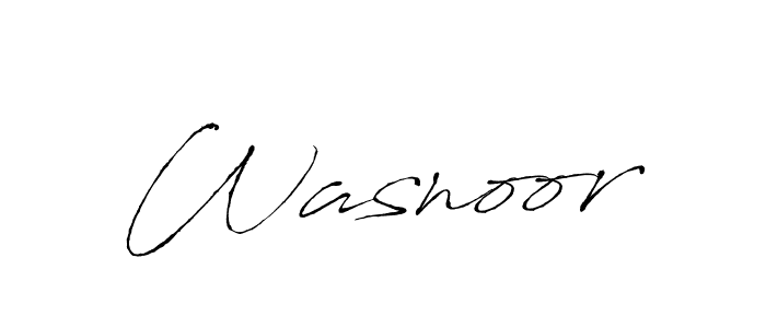 How to make Wasnoor name signature. Use Antro_Vectra style for creating short signs online. This is the latest handwritten sign. Wasnoor signature style 6 images and pictures png