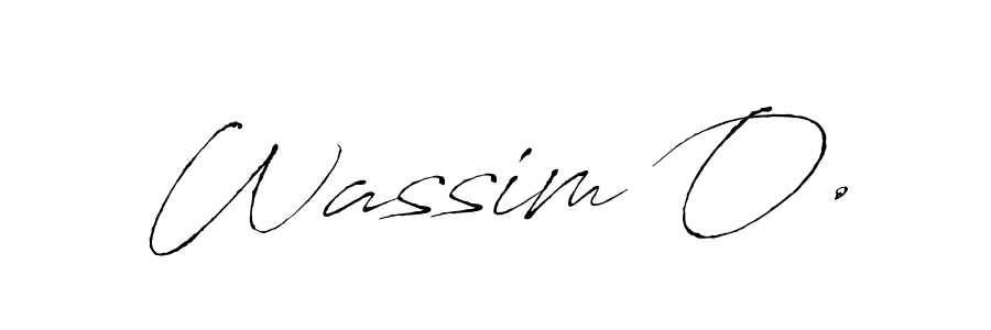 You should practise on your own different ways (Antro_Vectra) to write your name (Wassim O.) in signature. don't let someone else do it for you. Wassim O. signature style 6 images and pictures png