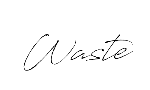 Create a beautiful signature design for name Waste. With this signature (Antro_Vectra) fonts, you can make a handwritten signature for free. Waste signature style 6 images and pictures png