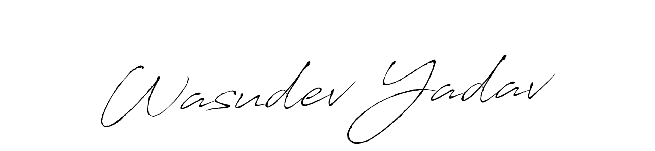 Antro_Vectra is a professional signature style that is perfect for those who want to add a touch of class to their signature. It is also a great choice for those who want to make their signature more unique. Get Wasudev Yadav name to fancy signature for free. Wasudev Yadav signature style 6 images and pictures png