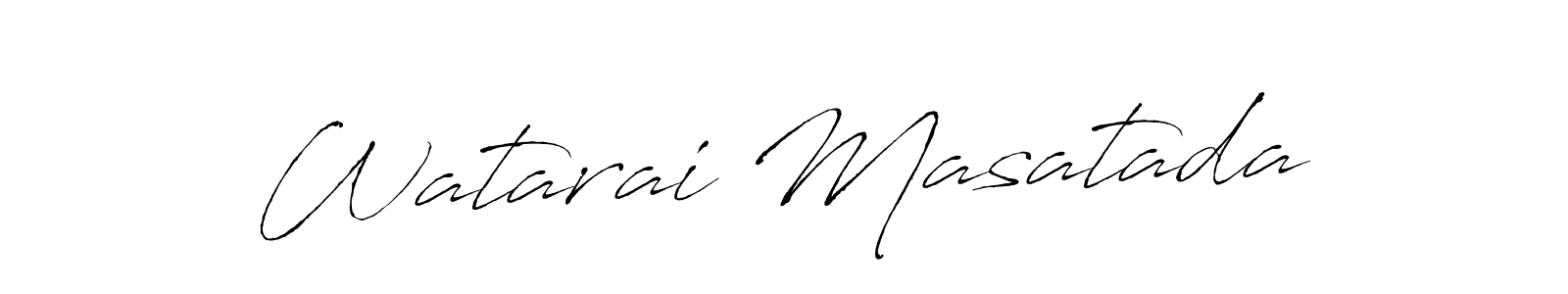 Design your own signature with our free online signature maker. With this signature software, you can create a handwritten (Antro_Vectra) signature for name Watarai Masatada. Watarai Masatada signature style 6 images and pictures png