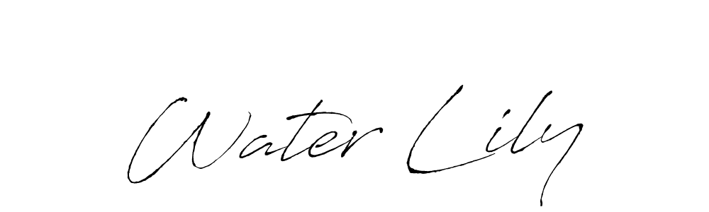Antro_Vectra is a professional signature style that is perfect for those who want to add a touch of class to their signature. It is also a great choice for those who want to make their signature more unique. Get Water Lily name to fancy signature for free. Water Lily signature style 6 images and pictures png