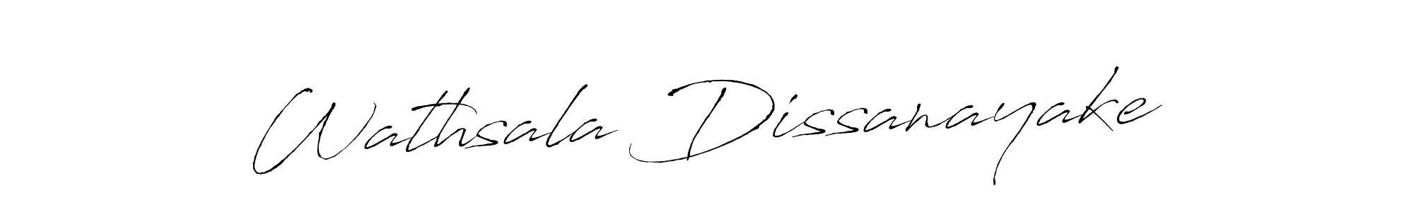 The best way (Antro_Vectra) to make a short signature is to pick only two or three words in your name. The name Wathsala Dissanayake include a total of six letters. For converting this name. Wathsala Dissanayake signature style 6 images and pictures png