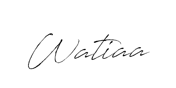 Make a beautiful signature design for name Watiaa. Use this online signature maker to create a handwritten signature for free. Watiaa signature style 6 images and pictures png