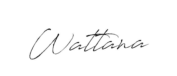 Create a beautiful signature design for name Wattana. With this signature (Antro_Vectra) fonts, you can make a handwritten signature for free. Wattana signature style 6 images and pictures png