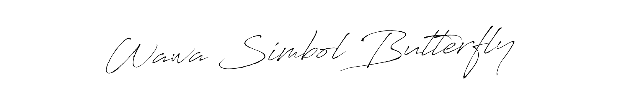 Design your own signature with our free online signature maker. With this signature software, you can create a handwritten (Antro_Vectra) signature for name Wawa Simbol Butterfly. Wawa Simbol Butterfly signature style 6 images and pictures png