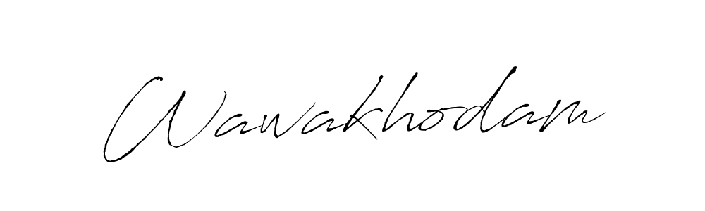 You should practise on your own different ways (Antro_Vectra) to write your name (Wawakhodam) in signature. don't let someone else do it for you. Wawakhodam signature style 6 images and pictures png