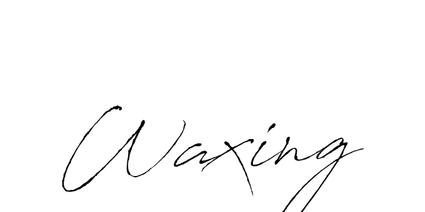 Create a beautiful signature design for name Waxing. With this signature (Antro_Vectra) fonts, you can make a handwritten signature for free. Waxing signature style 6 images and pictures png