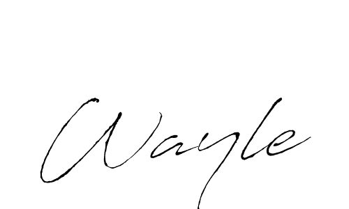 Make a beautiful signature design for name Wayle. With this signature (Antro_Vectra) style, you can create a handwritten signature for free. Wayle signature style 6 images and pictures png